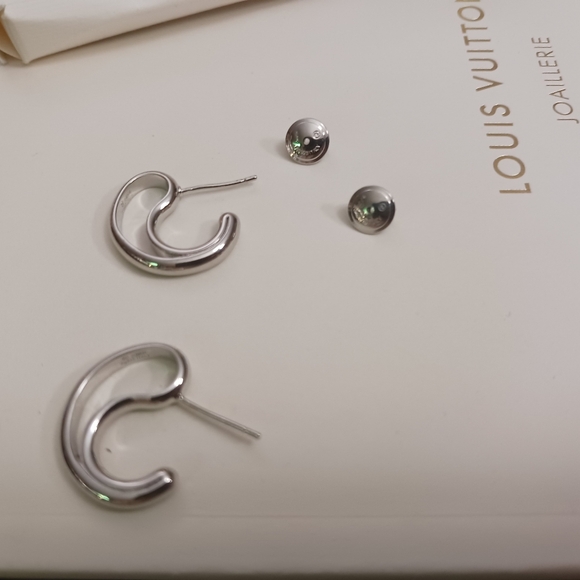 BOTTEGA VENETA SmallSilver Earrings Set Made In ITALY